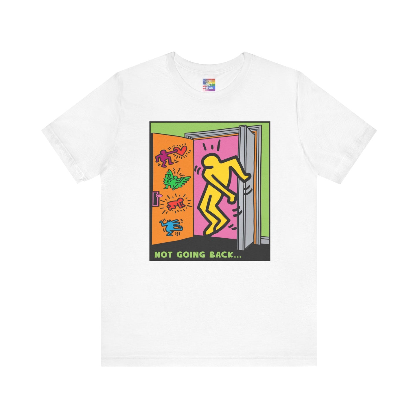 White Not Going Back Gay Pride T-Shirt