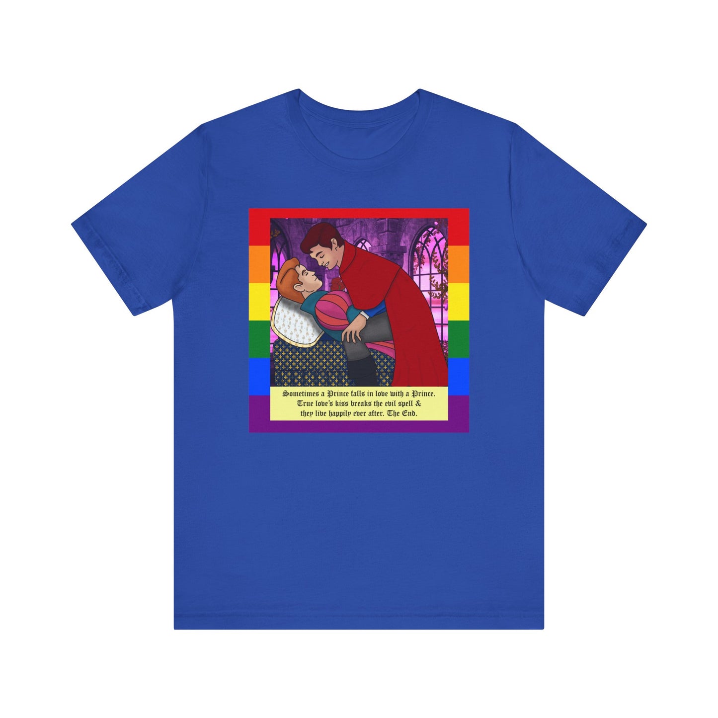 Royal Blue Prince loves a prince gay t-shirt