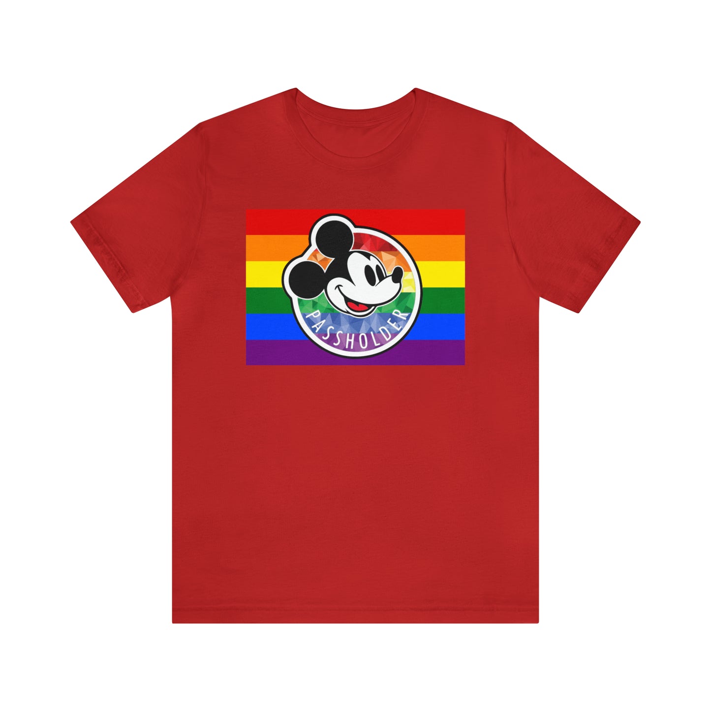 Camiseta unisex de manga corta Rainbow Pride Annual Passholder