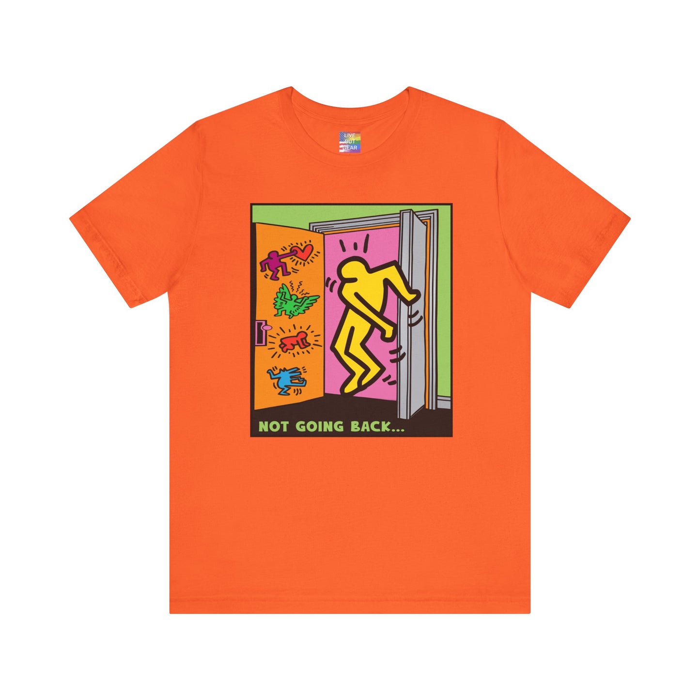 Orange Not Going Back Gay Pride T-Shirt