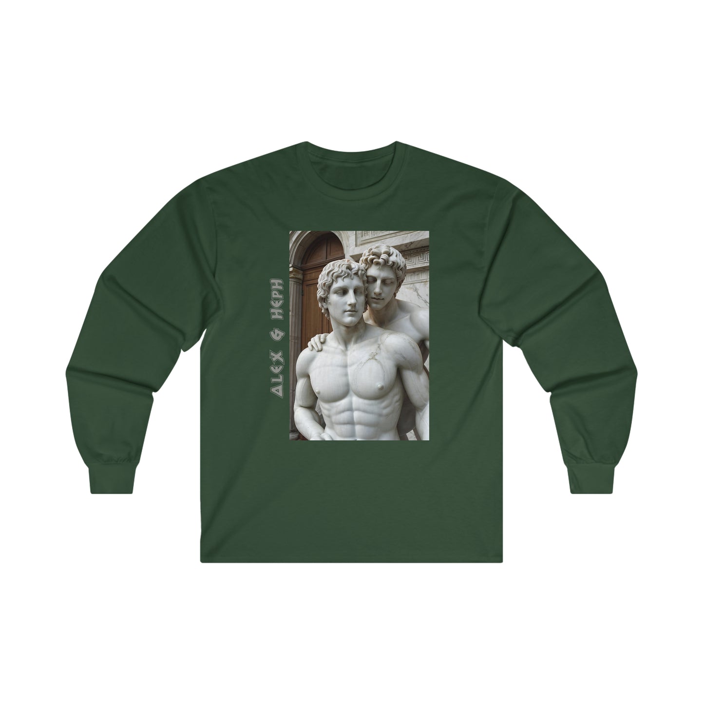 Alex & Heph Marble Statues - Alexander the Great and Hephaestion Ultra Cotton Long Sleeve T-Shirt