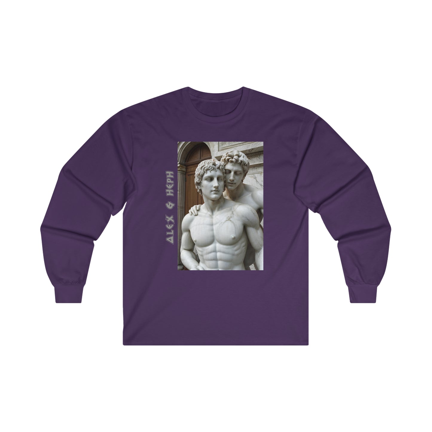 Alex & Heph Marble Statues - Alexander the Great and Hephaestion Ultra Cotton Long Sleeve T-Shirt