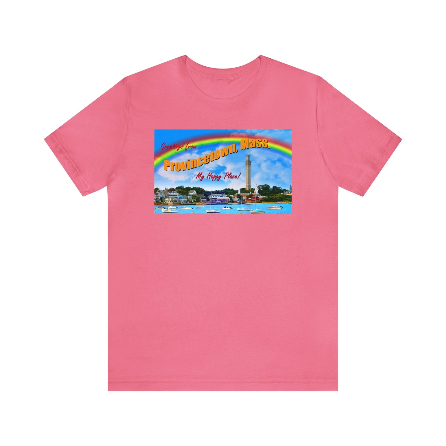 Provincetown Retro Postcard Unisex Short Sleeve T-Shirt