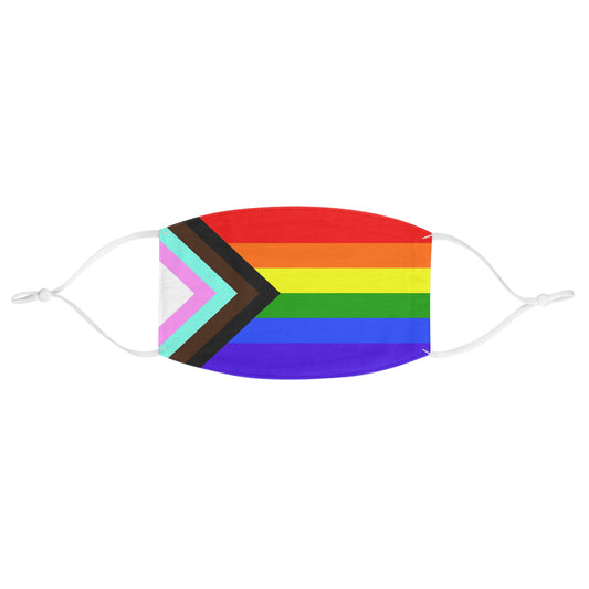 Progress Pride Rainbow Face Mask — LGBTQ+ Support Fabric Mask