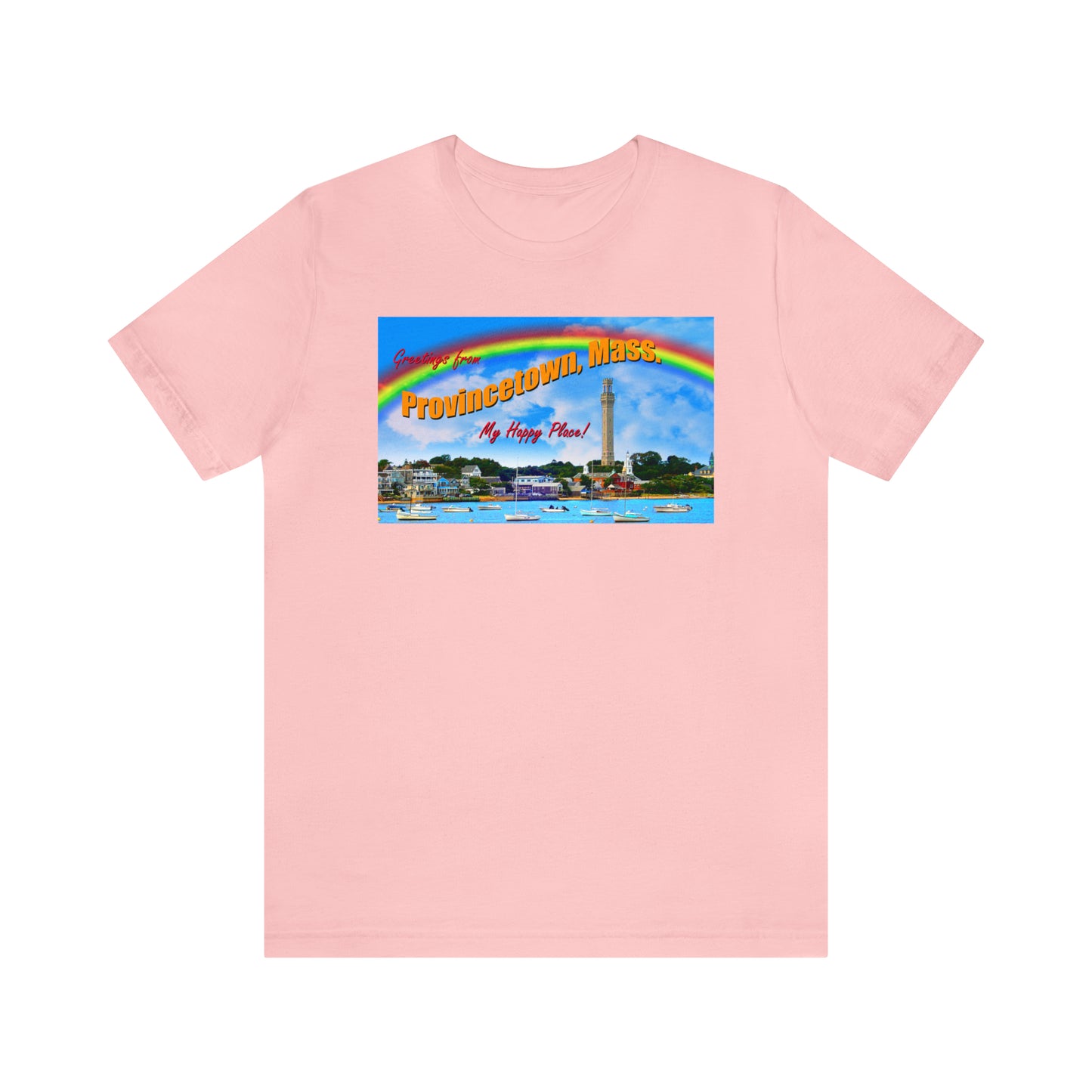 Provincetown Retro Postcard Unisex Short Sleeve T-Shirt