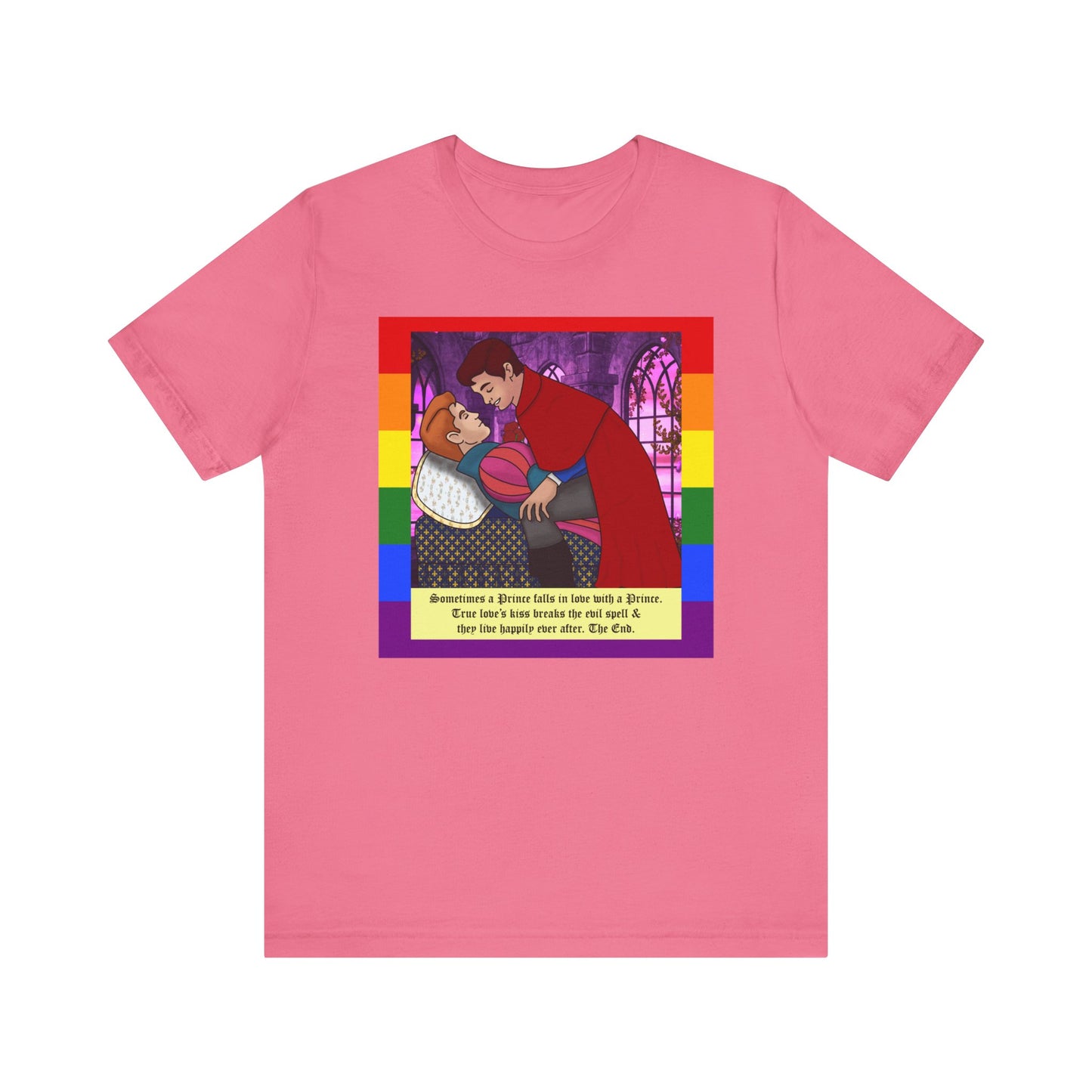 Charity Pink Prince loves a prince gay t-shirt