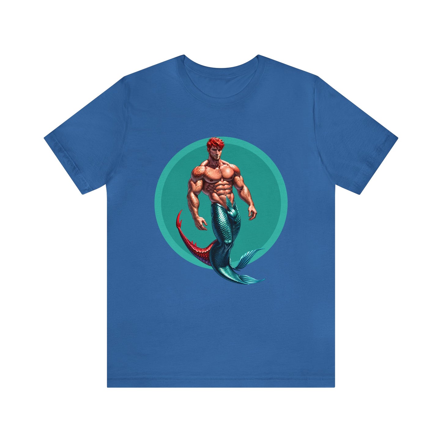 Red Merman 1 Short Sleeve T-Shirt