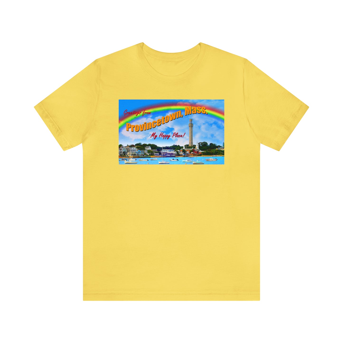 Provincetown Retro Postcard Unisex Short Sleeve T-Shirt