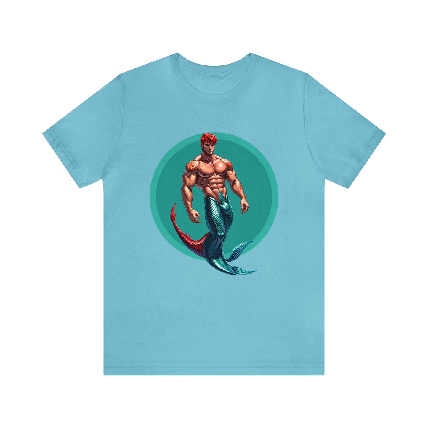 Red Merman 1 Short Sleeve T-Shirt