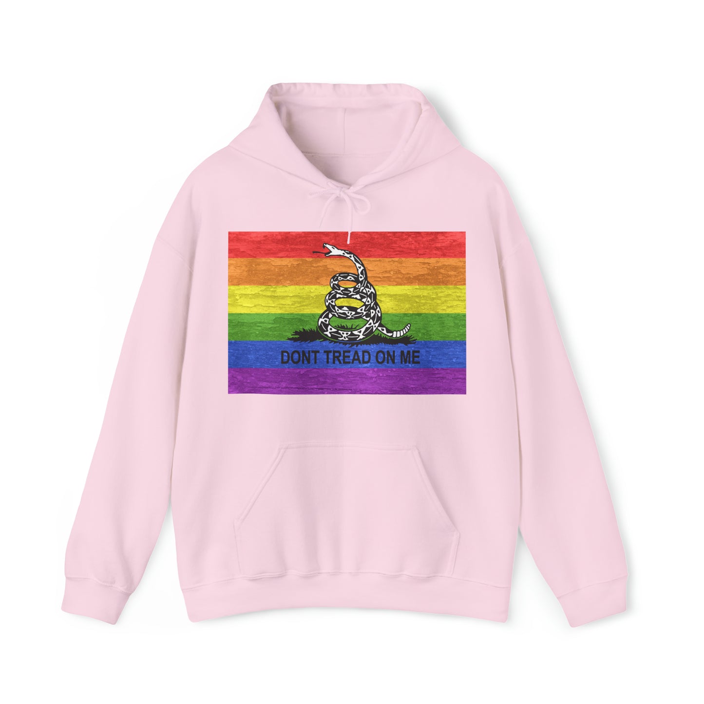 Dont Tread On Me Rainbow LGBTQ Pride Unisex Heavy Blend™ Hooded Sweatshirt