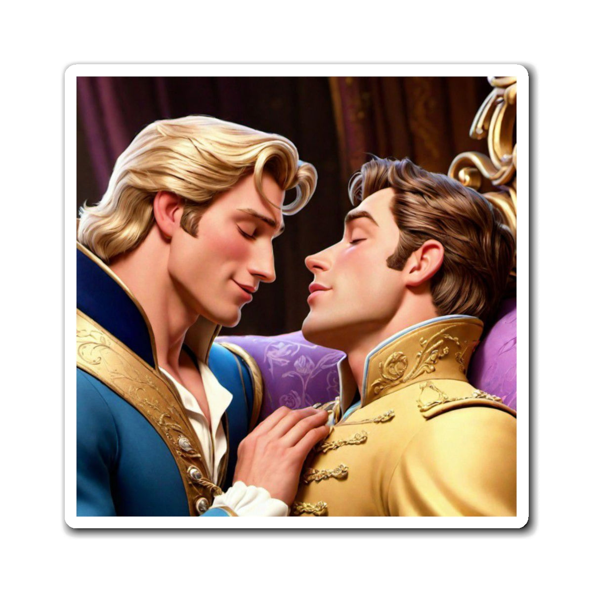 Prince Awakened with a Kiss Magnets
