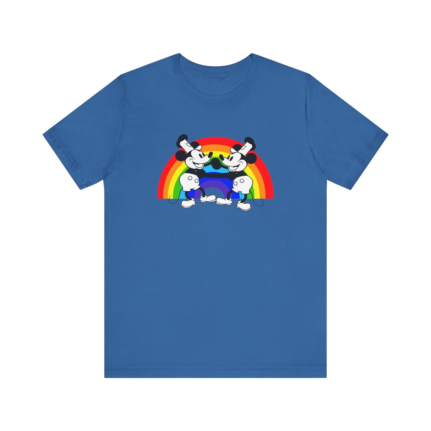 Columbia Blue Gay Steamboat Willie TShirt