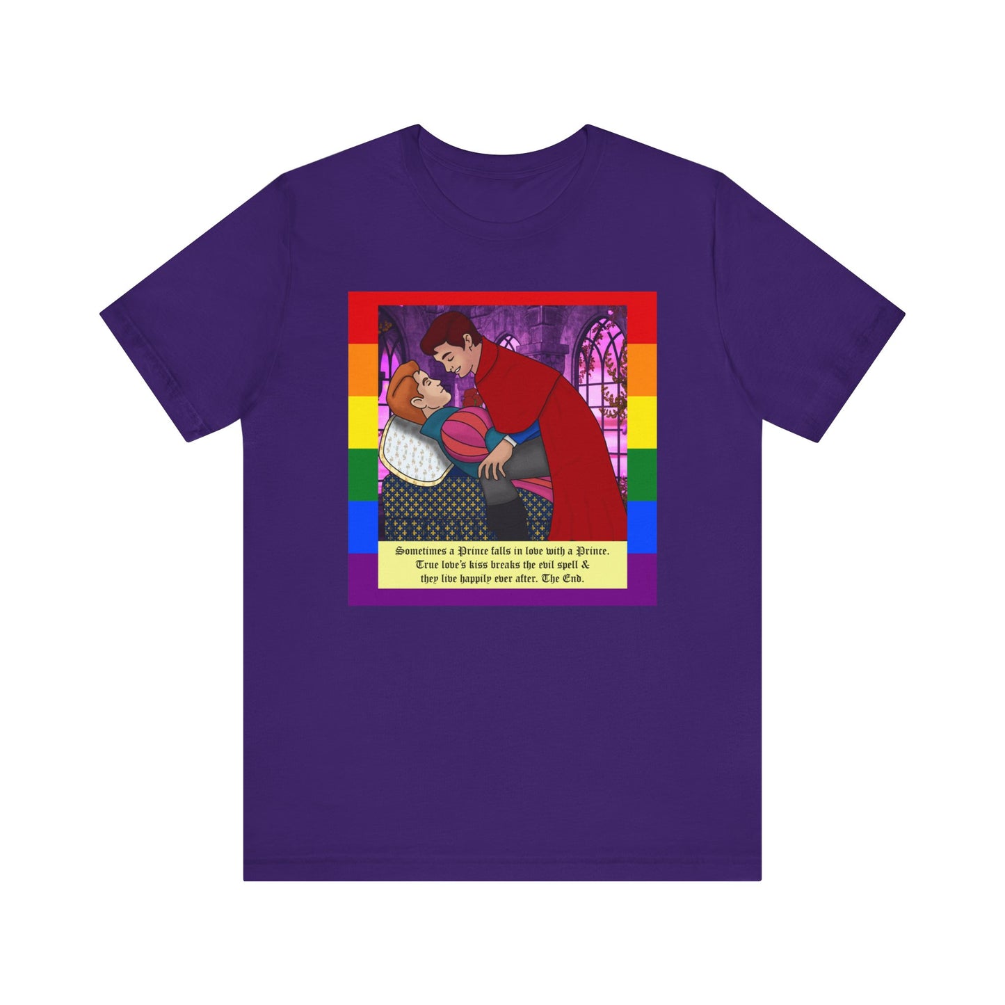 Purple Prince loves a prince gay t-shirt