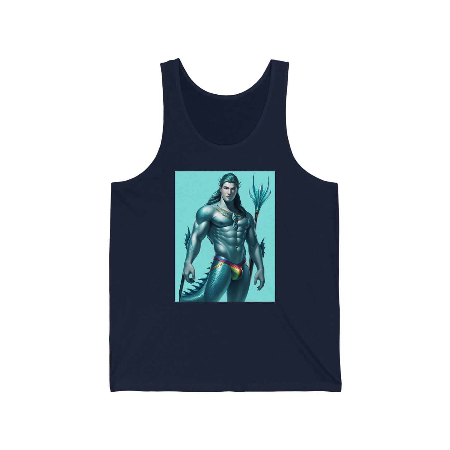 Gay Aqua Sea Man Tank Top