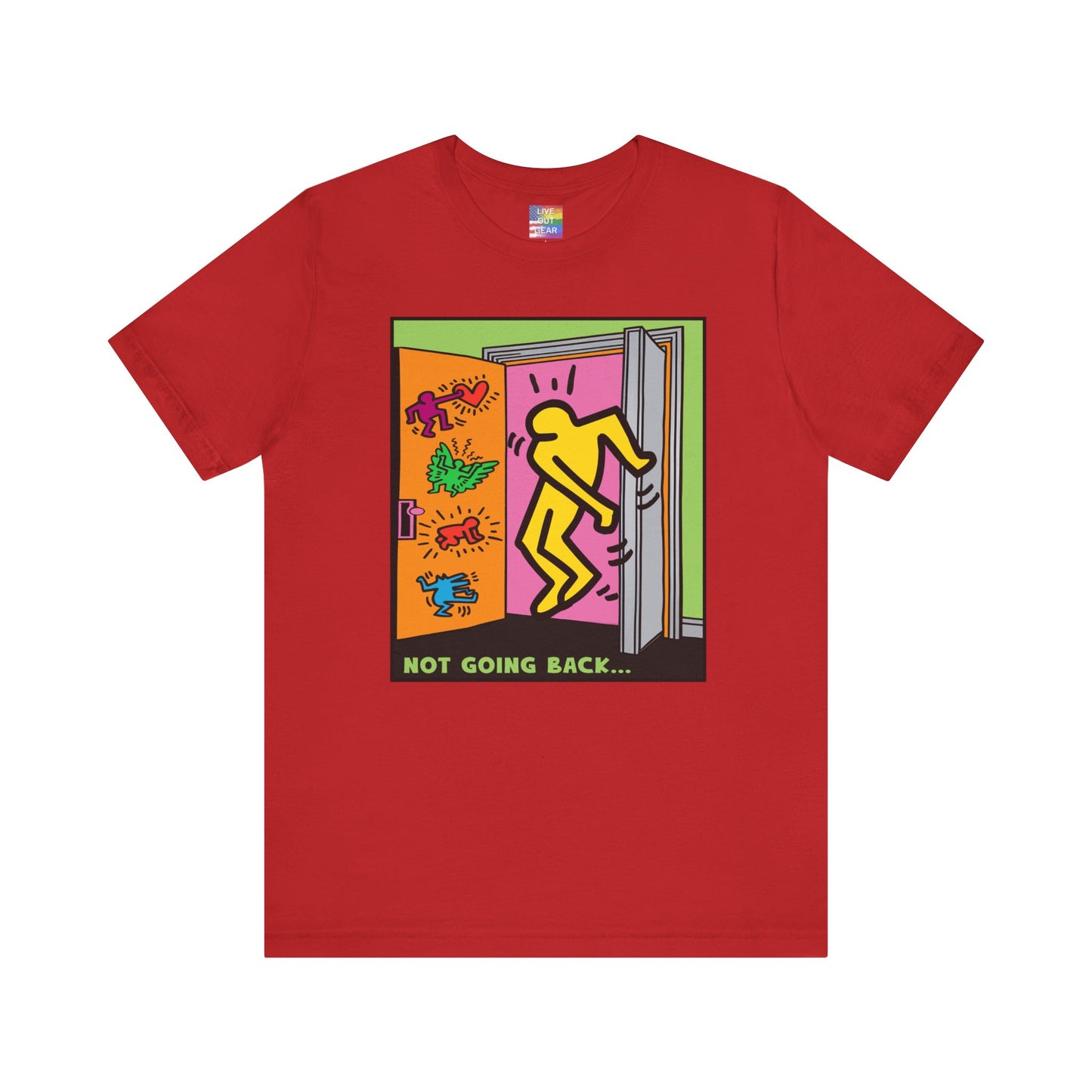 Red Not Going Back Gay Pride T-Shirt