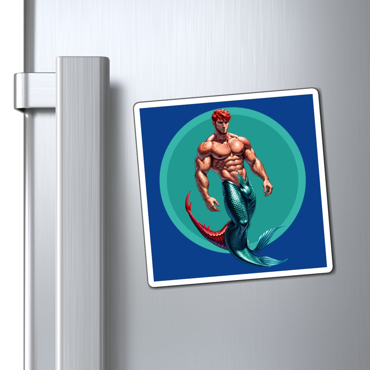 Red Merman Magnet
