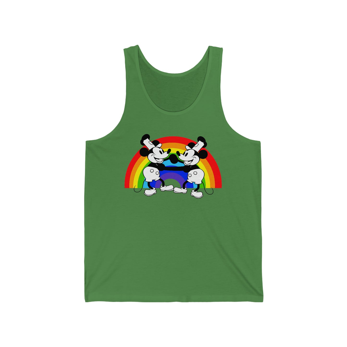 Steamboat Willie and his Buddy Dancing with Pride Unisex Tank Top