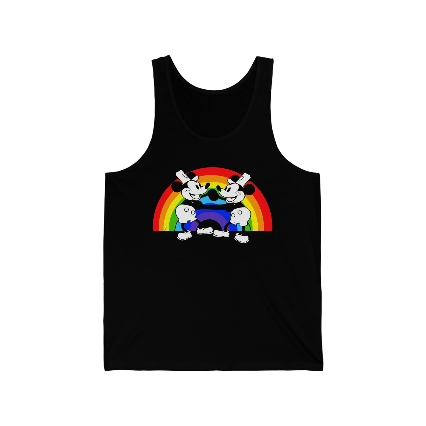 Steamboat Willie and his Buddy Dancing with Pride Unisex Tank Top