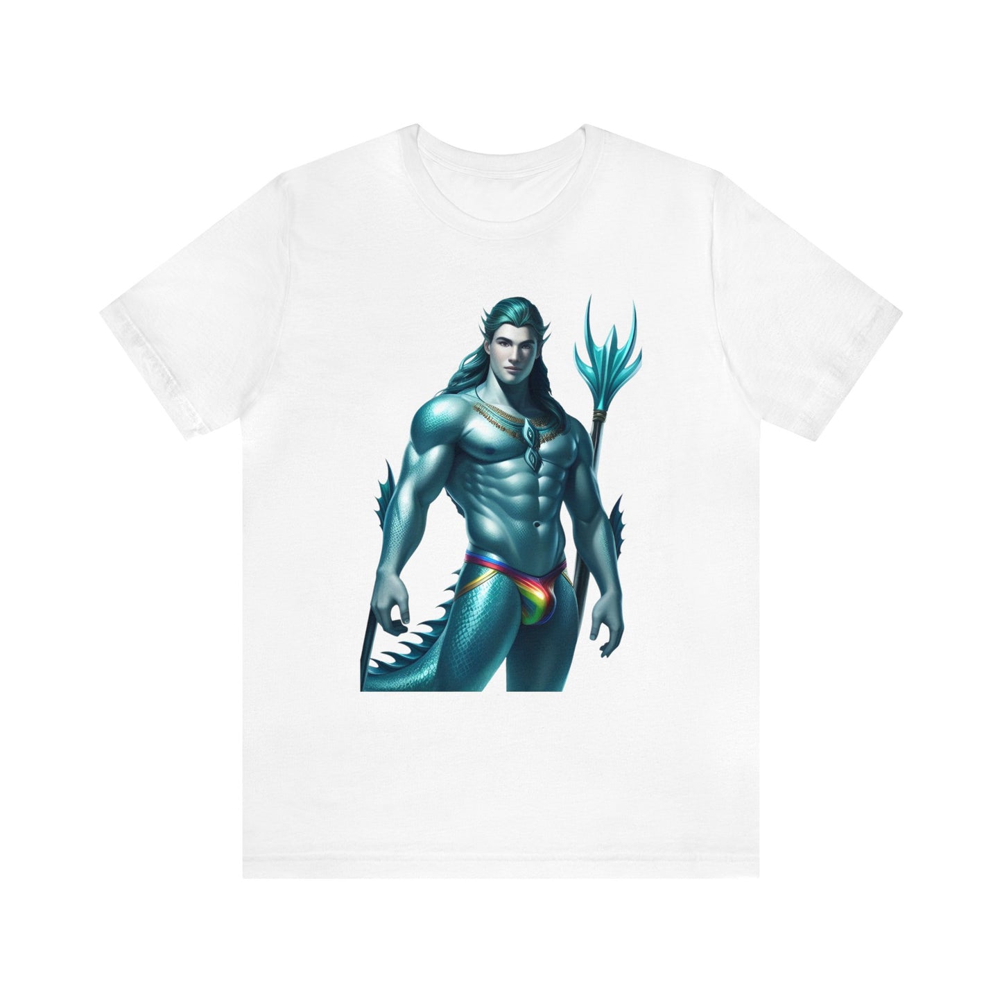 Gay Aqua Sea Man Short Sleeve T-Shirt