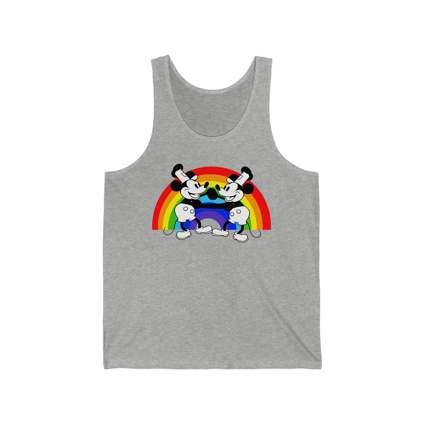 Steamboat Willie and his Buddy Dancing with Pride Unisex Tank Top