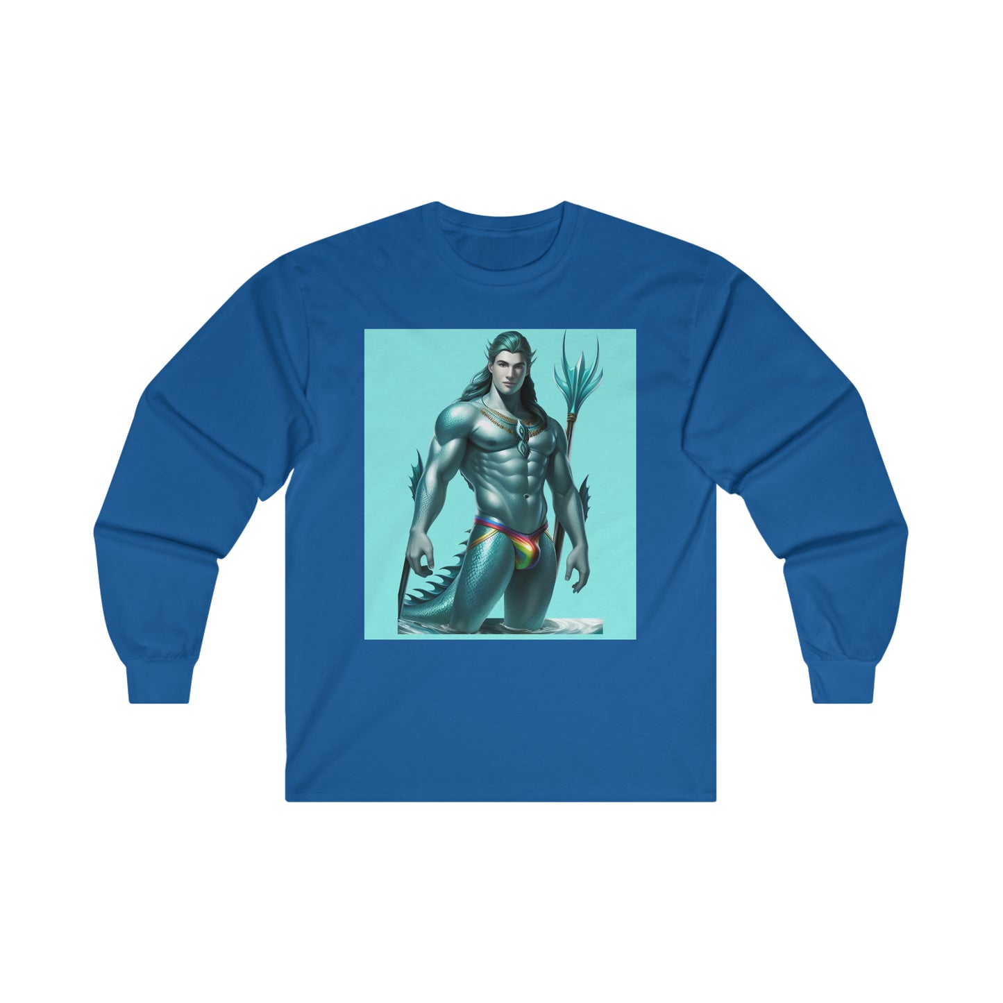 Gay Aqua Sea Man Ultra Cotton Long Sleeve T-Shirt