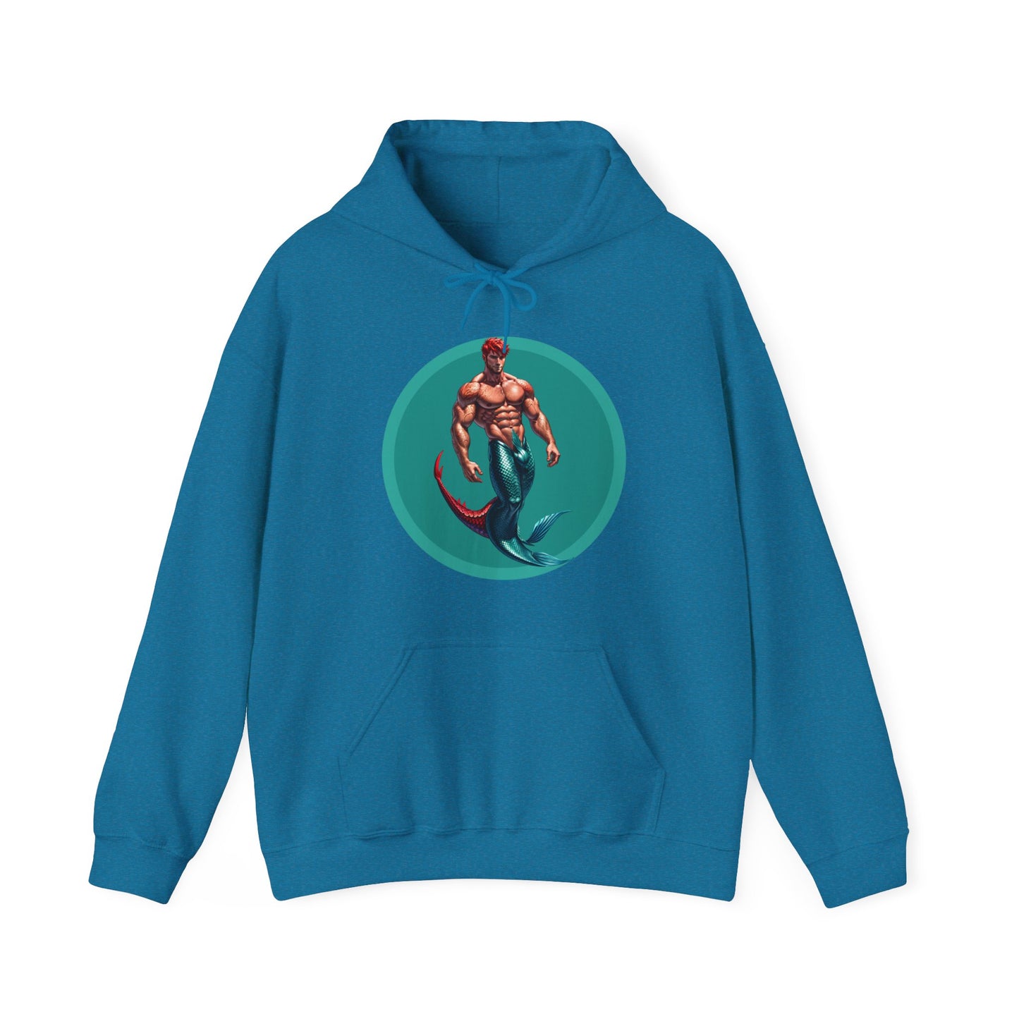 Gay Red Merman 1 Heavy Blend™ Hooded Sweatshirt