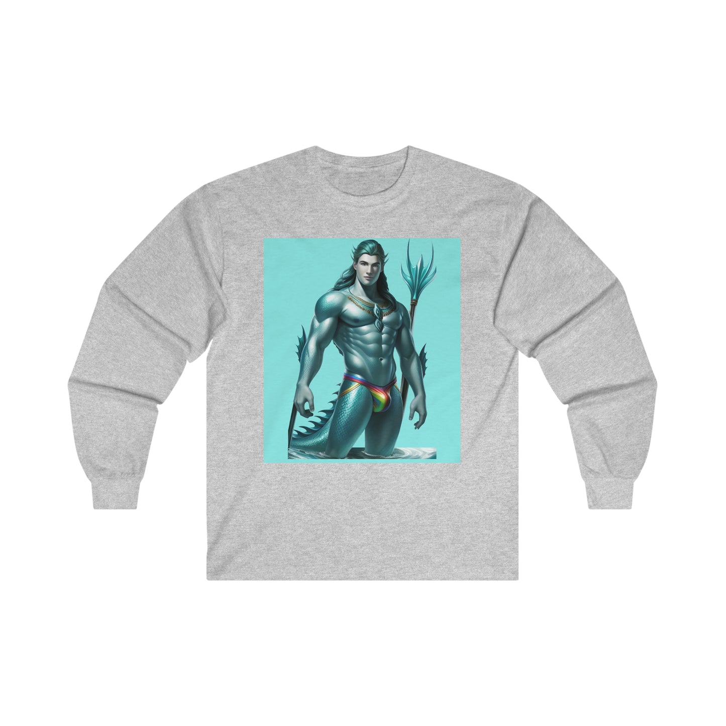 Gay Aqua Sea Man Ultra Cotton Long Sleeve T-Shirt