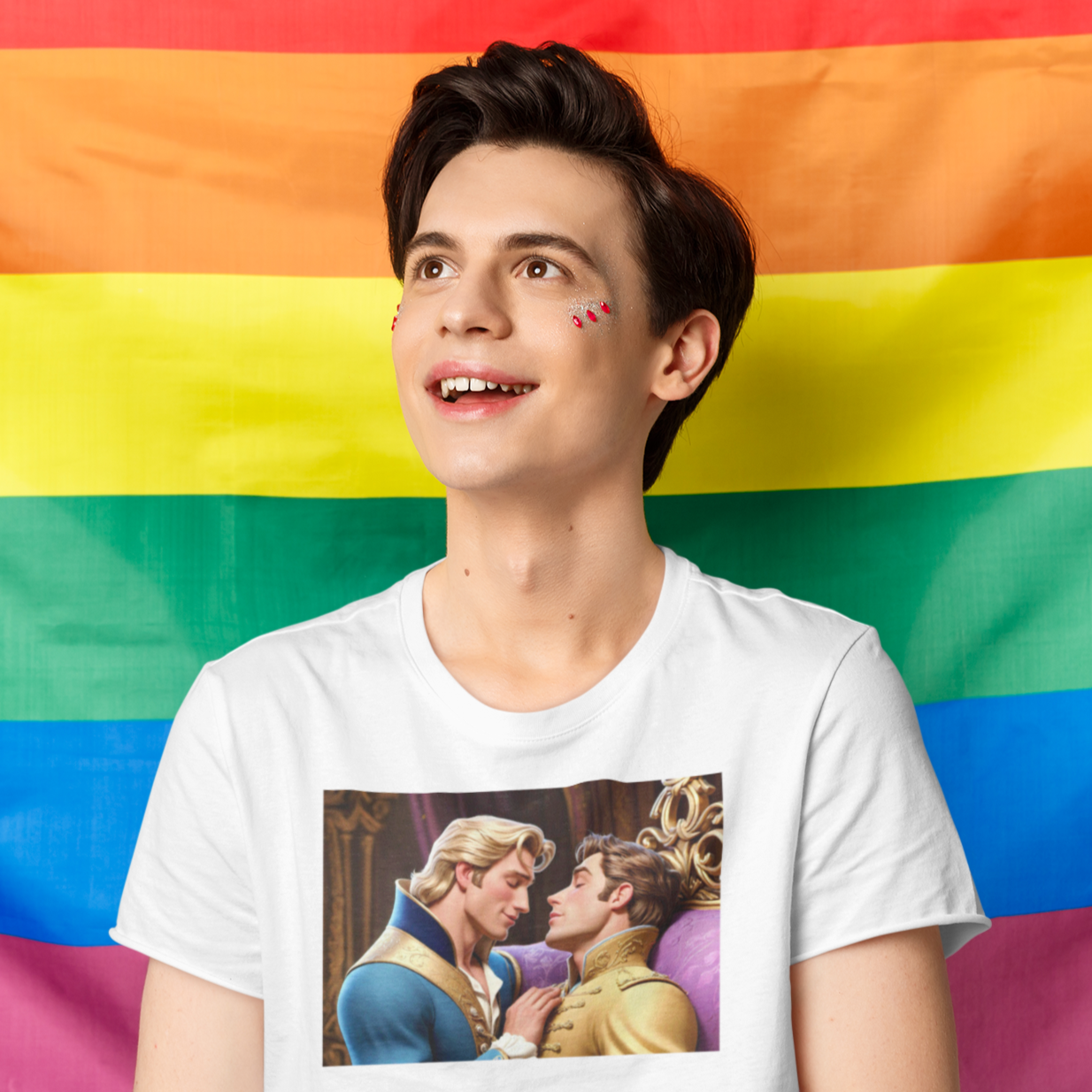 gay prince awakening another price with a kiss