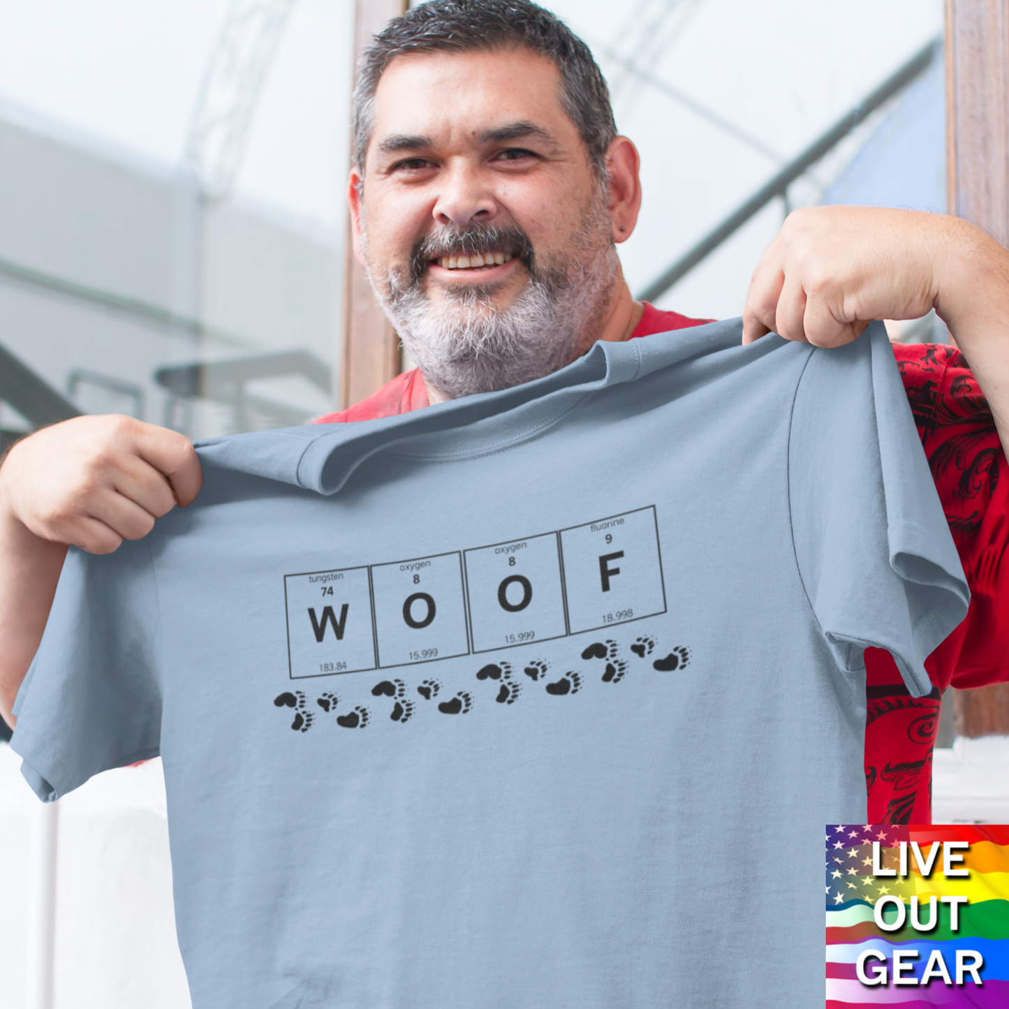 WOOF Periodic Table Gay Bear Unisex Short Sleeve T-Shirt
