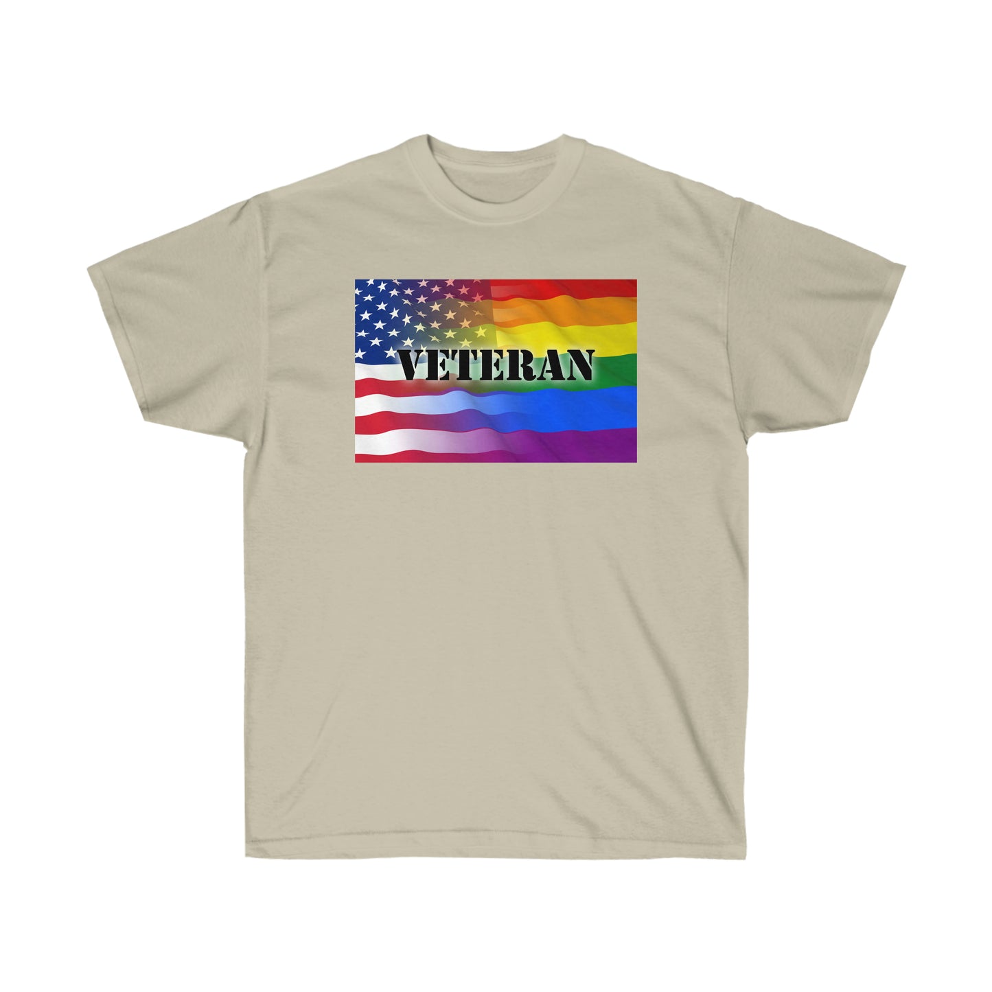 T-shirt unisexe adulte vétéran américain LGBTQ