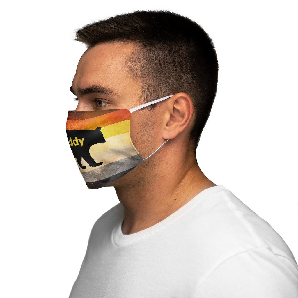 Masque facial en polyester/coton ajusté Daddy Bear