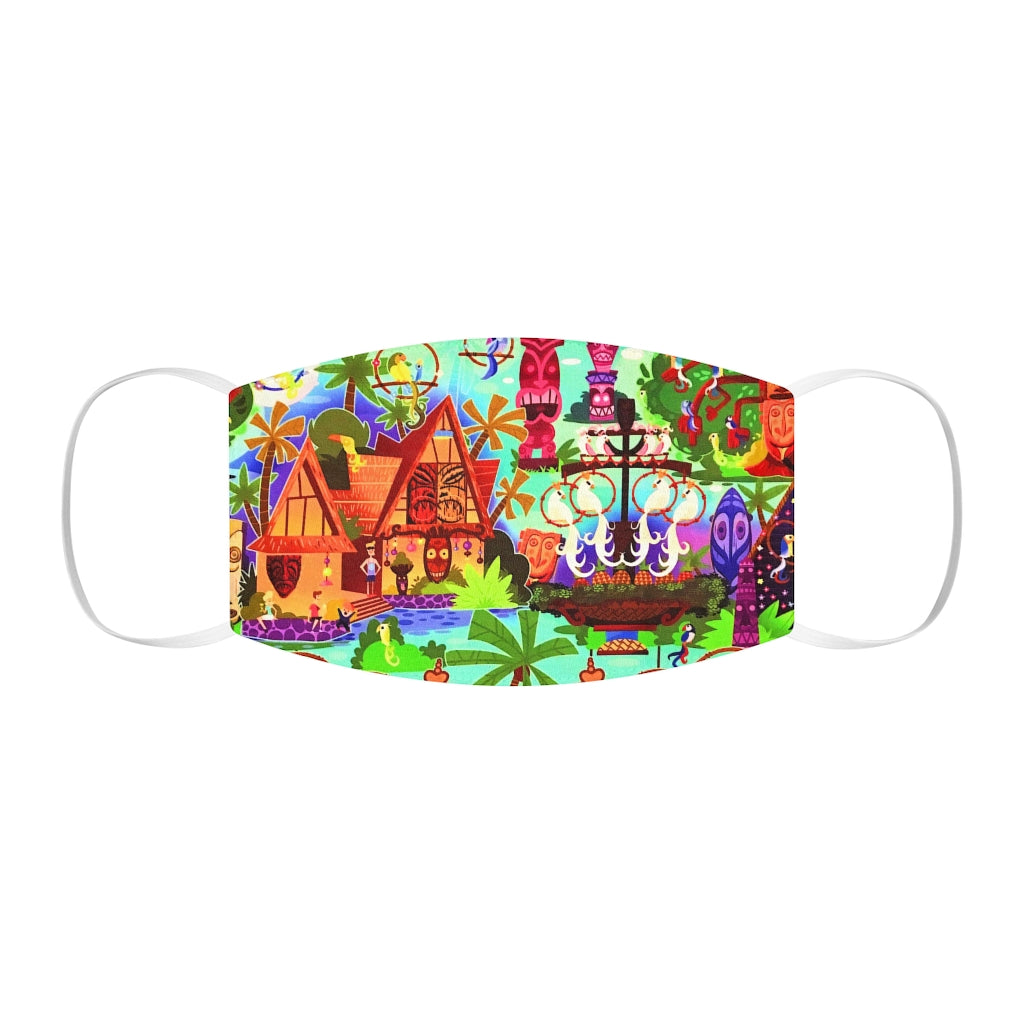 Tiki Hut Snug-Fit Polyester/Cotton Face Mask