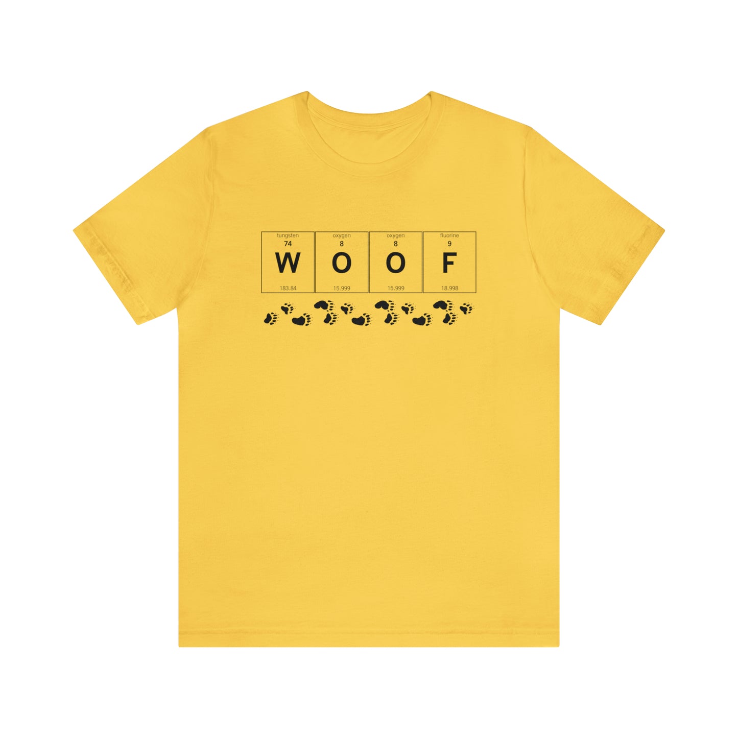 WOOF Periodic Table Gay Bear Unisex Short Sleeve T-Shirt