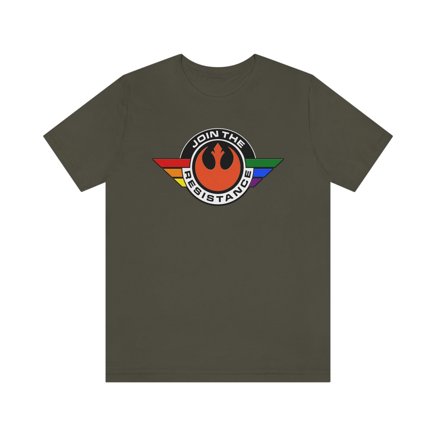 Únete a la camiseta unisex para adultos del Orgullo LGBTQ de la Resistencia