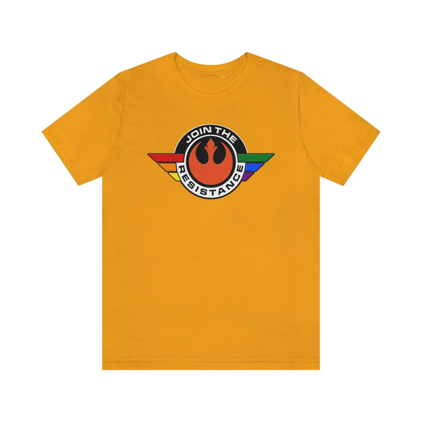 Únete a la camiseta unisex para adultos del Orgullo LGBTQ de la Resistencia