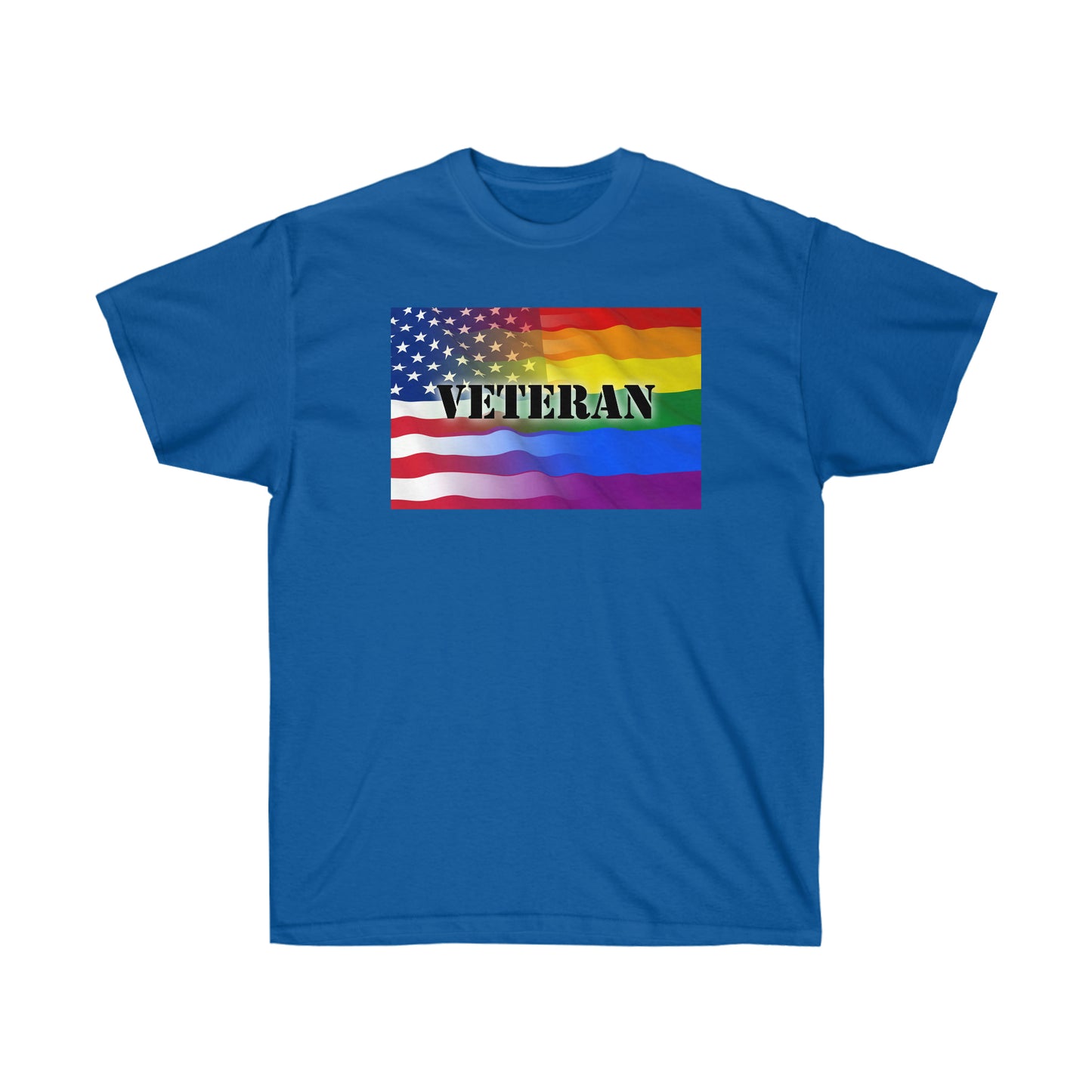T-shirt unisexe adulte vétéran américain LGBTQ