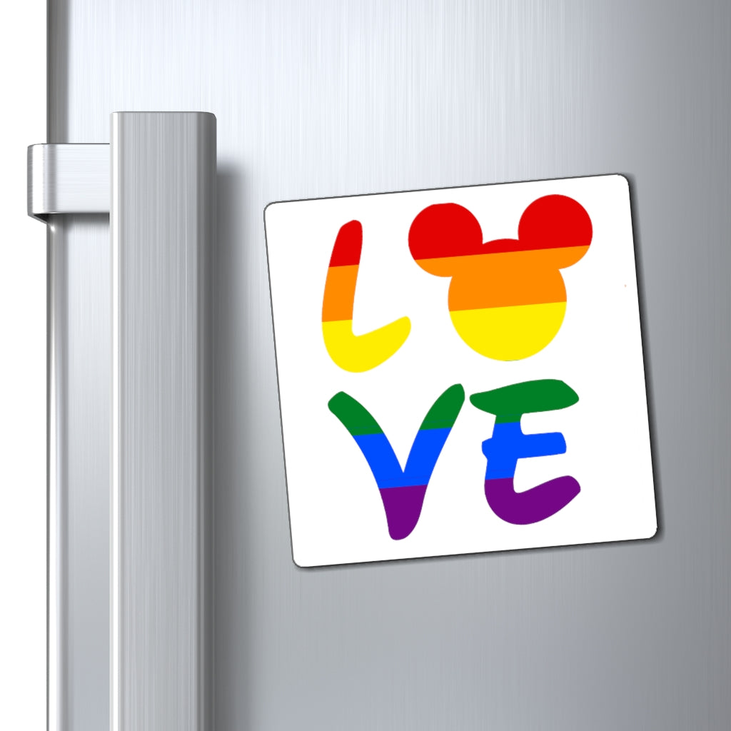 Rainbow LGBTQ LOVE Mouse Magnets