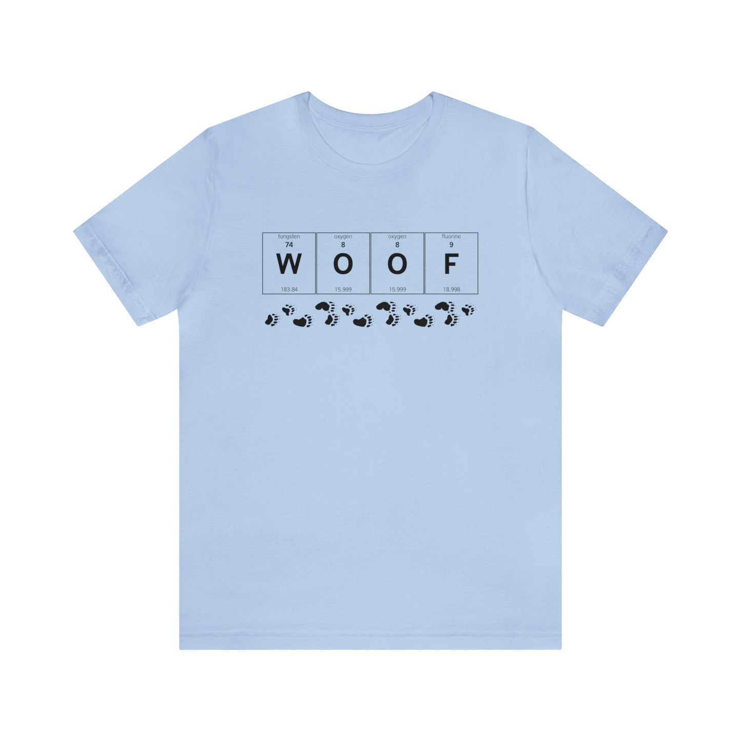 WOOF Periodic Table Gay Bear Unisex Short Sleeve T-Shirt