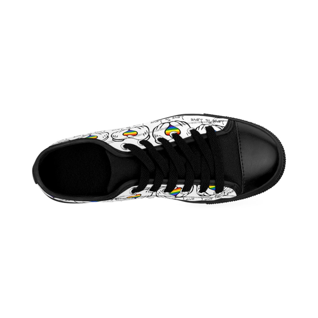 Baskets Homme Love is Love Mouse Hands - Blanc