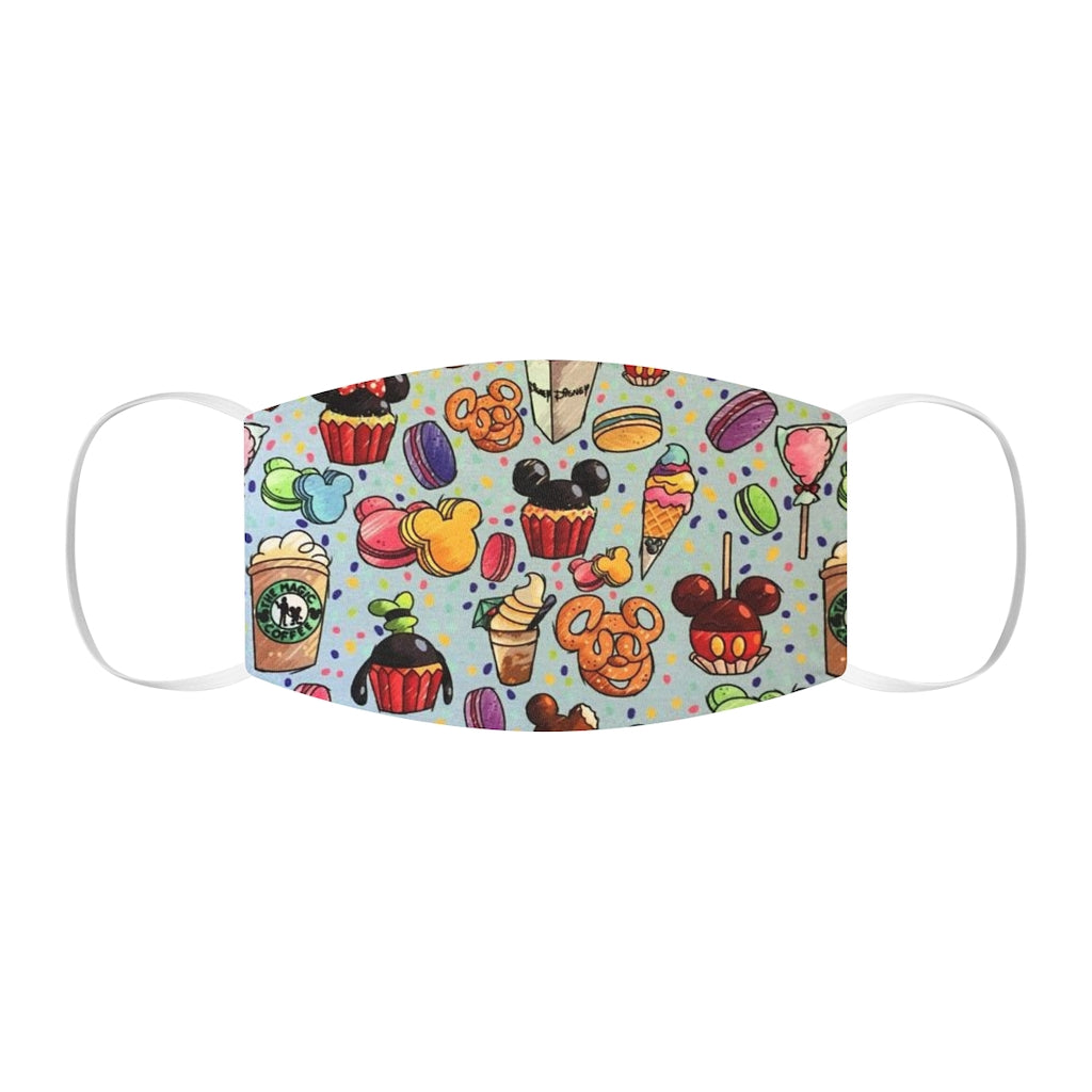 Mickey Snacks Snug-Fit Polyester/Cotton Face Mask