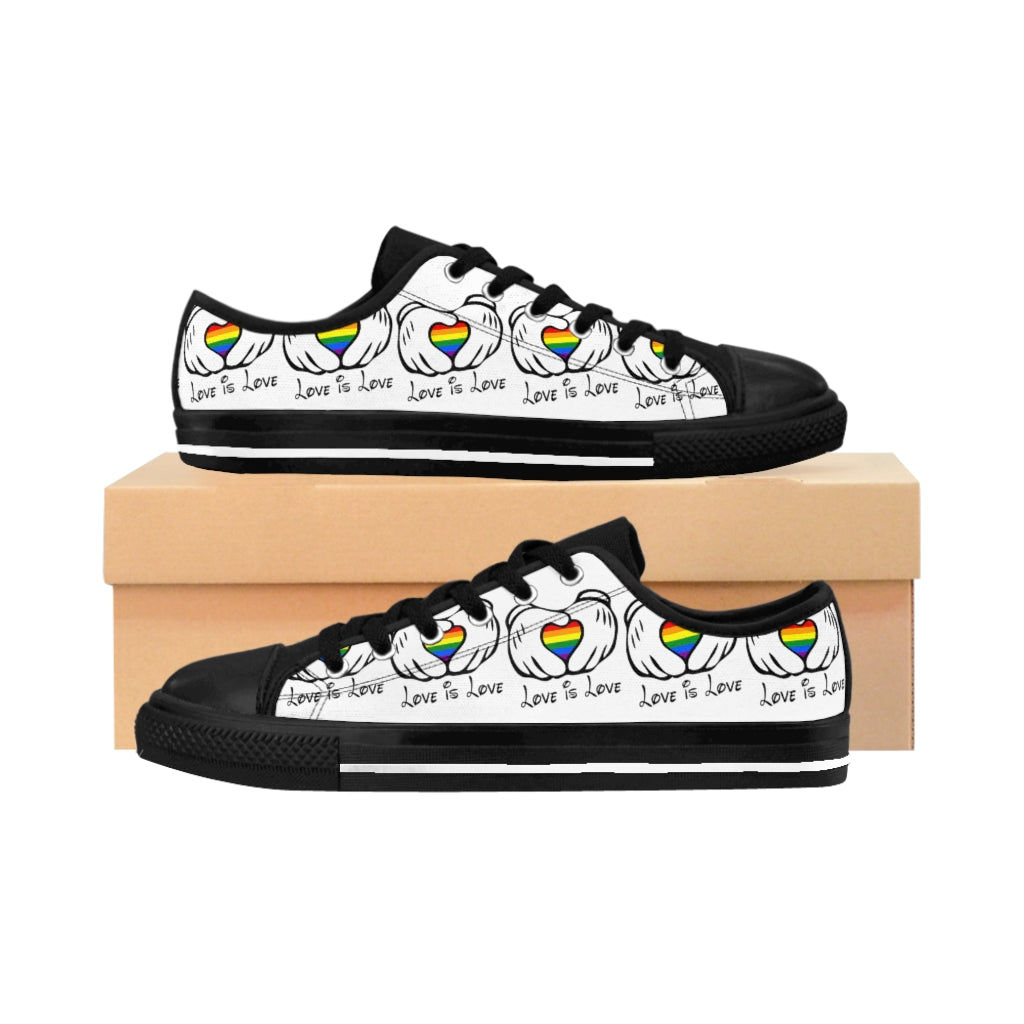 Baskets Homme Love is Love Mouse Hands - Blanc