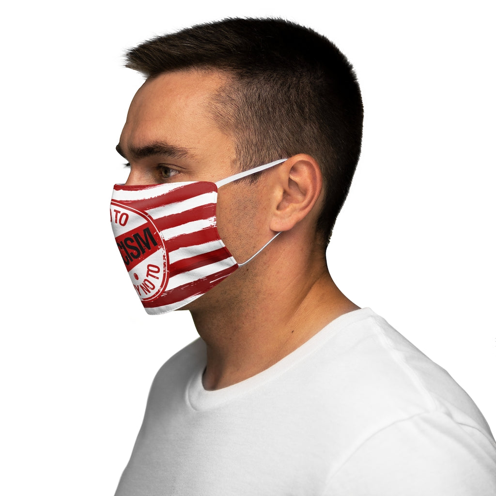 Say No to Fascism Snug-Fit Polyester/Cotton Face Mask