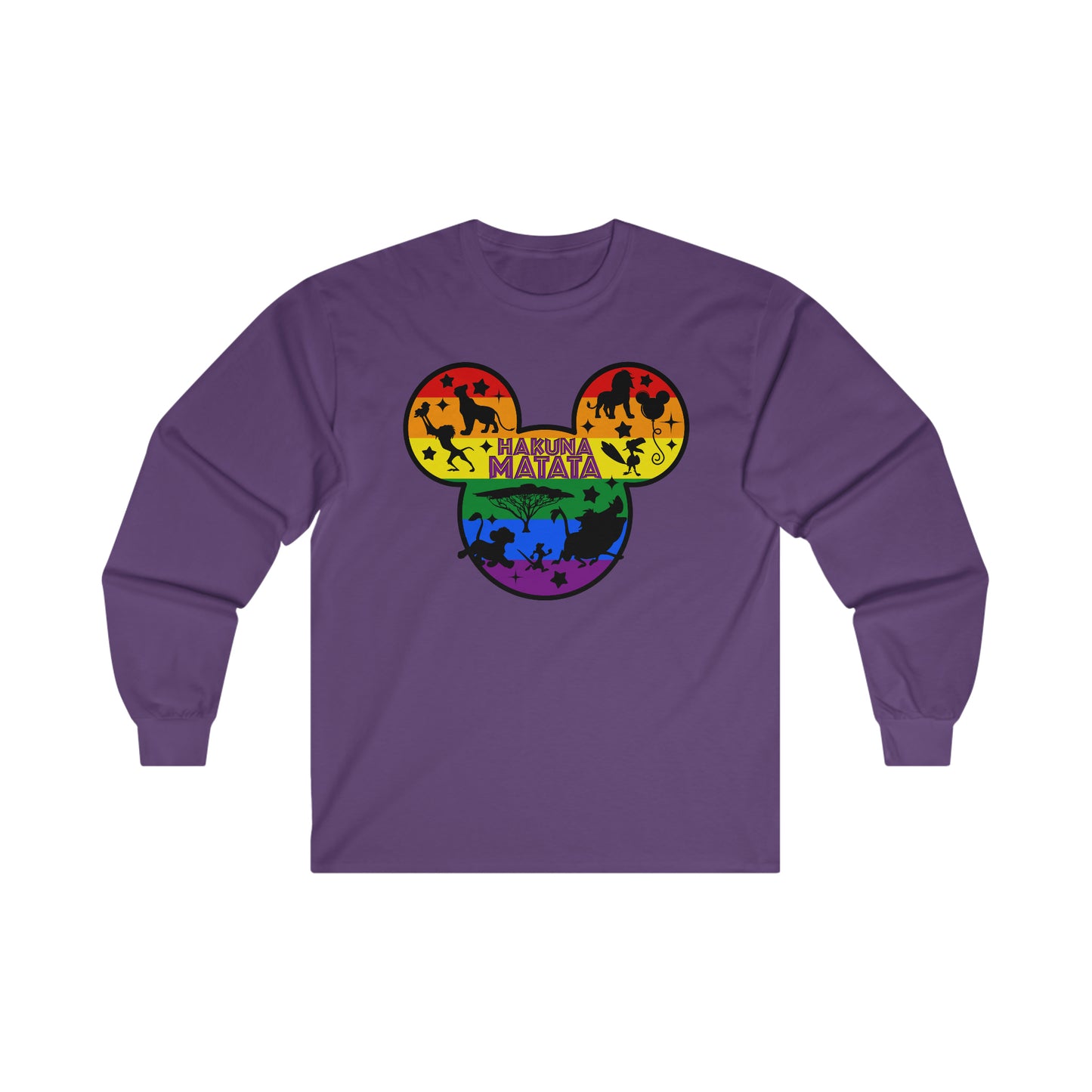 Hakuna Matata Gay Pride Adult Long Sleeve T-Shirt