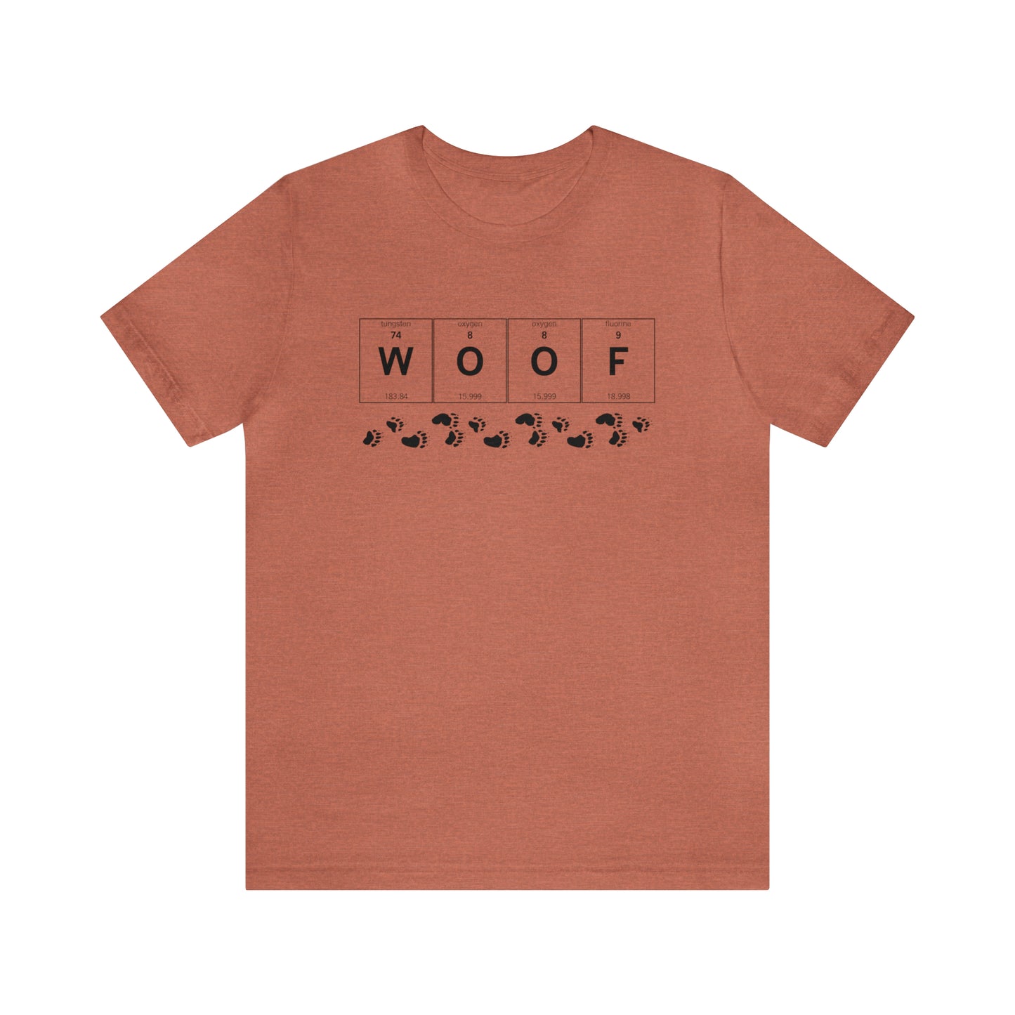WOOF Periodic Table Gay Bear Unisex Short Sleeve T-Shirt