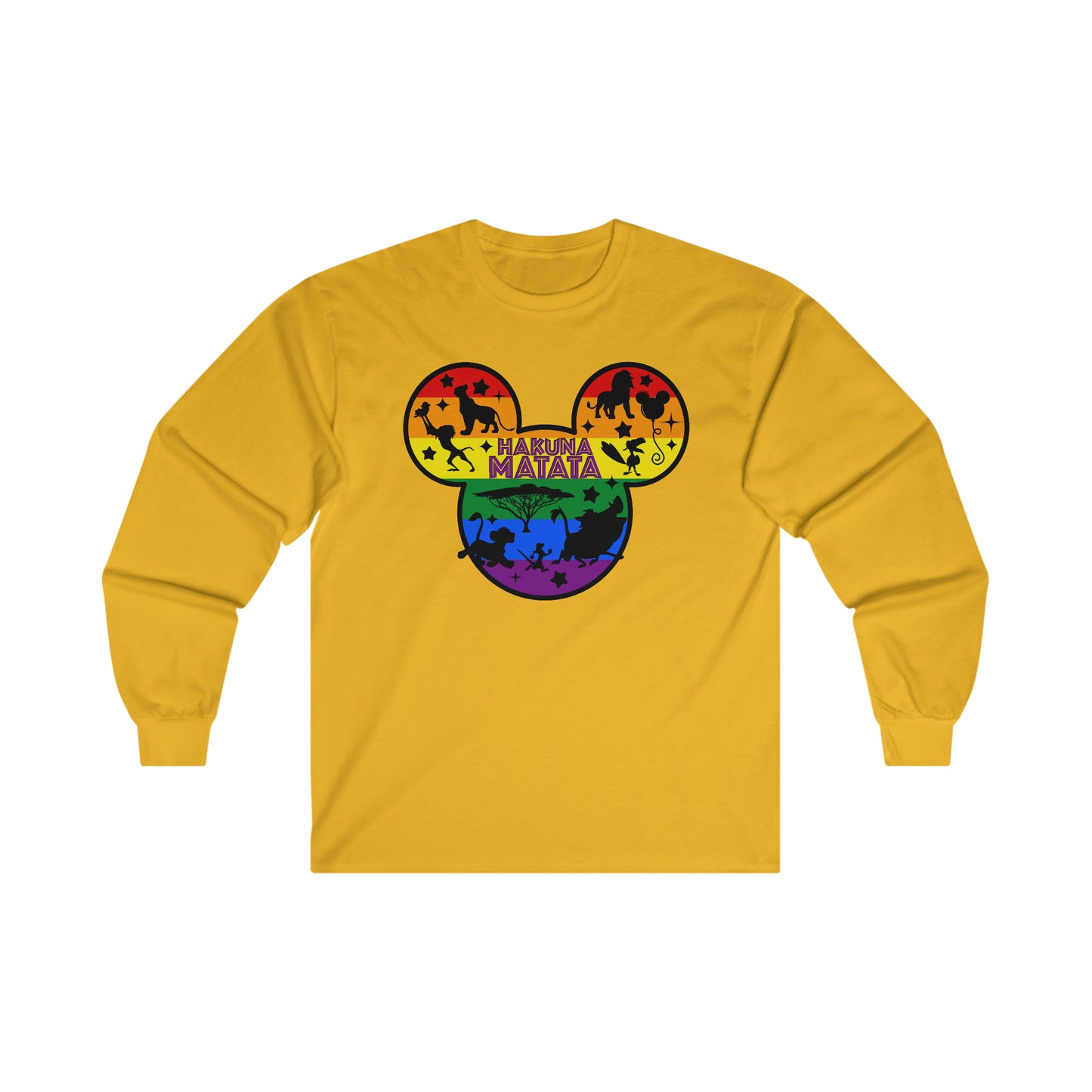 Hakuna Matata Gay Pride Adult Long Sleeve T-Shirt