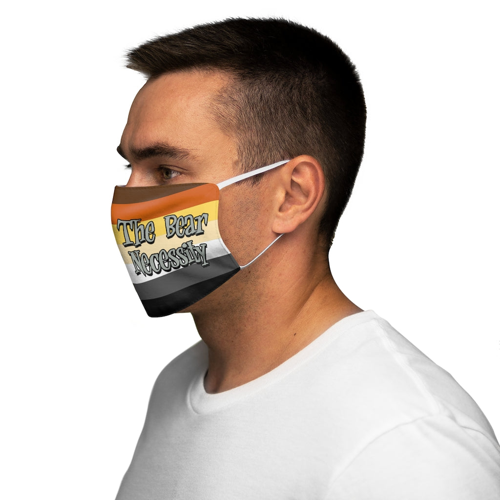The Bear Necessity Mascarilla facial ajustada de poliéster/algodón