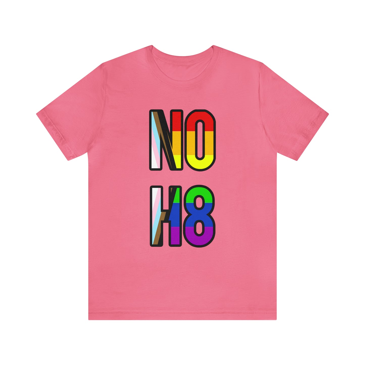 NO H8 LGBTQ+ Pride Unisex Jersey Short Sleeve T-Shirt