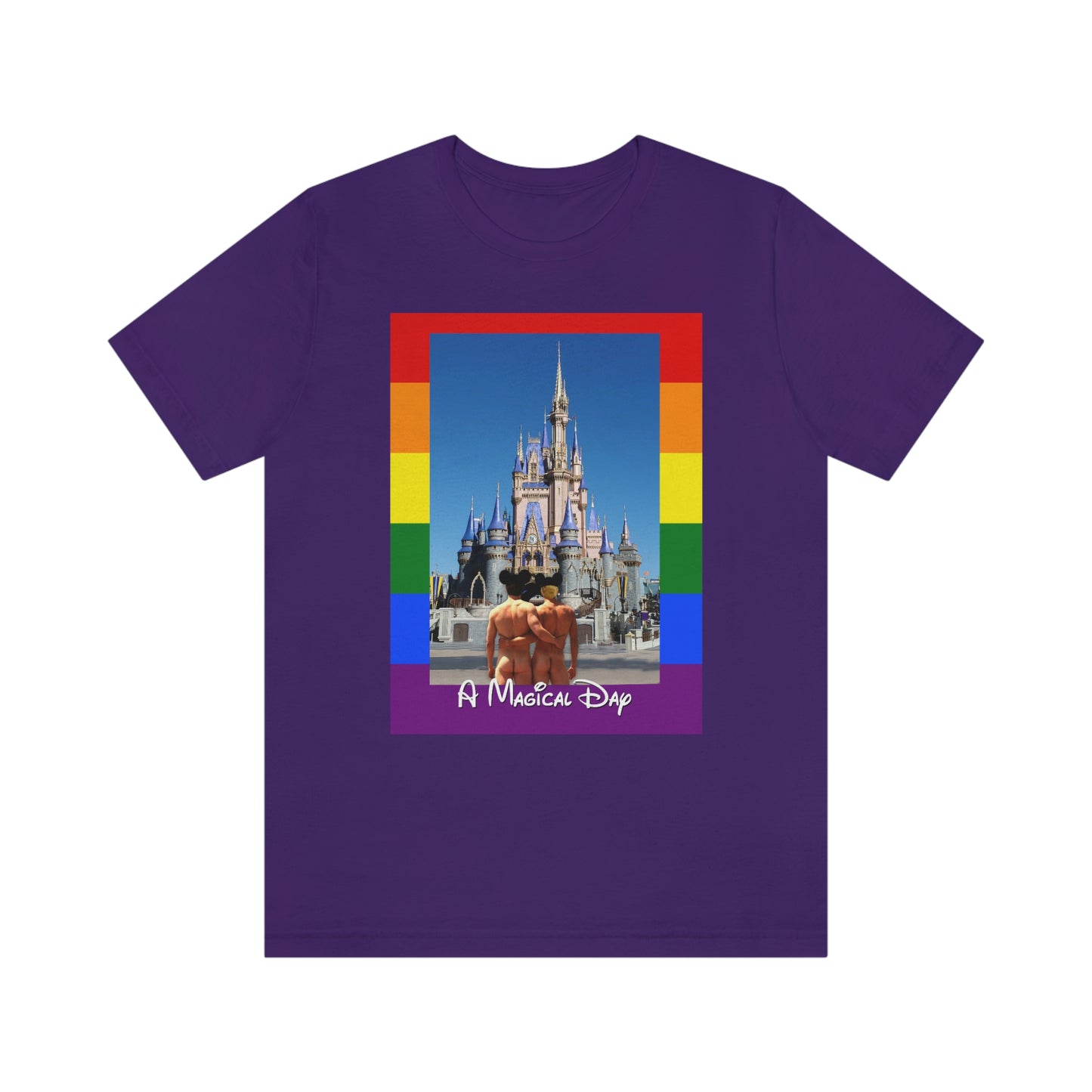 Camisetas para adultos del Orgullo Gay de un día mágico