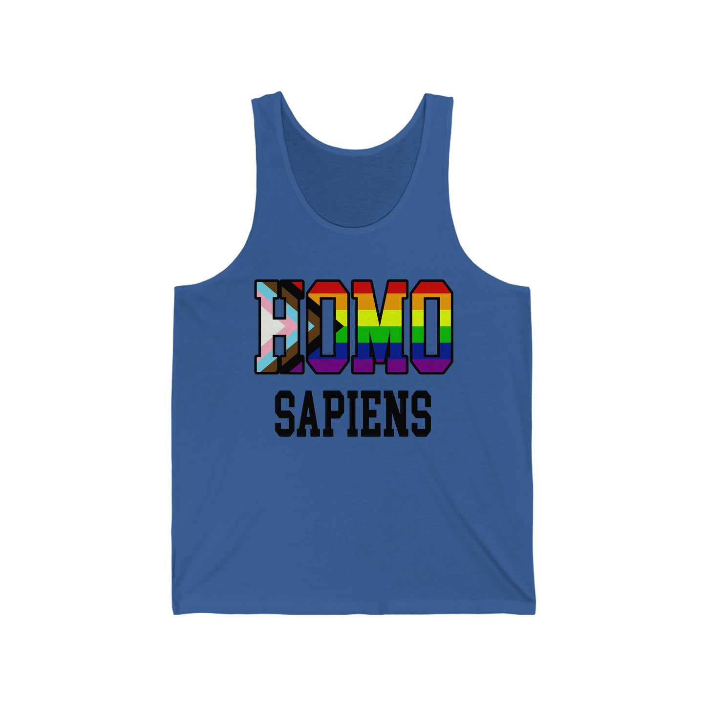 HOMO SAPIENS Camiseta sin mangas unisex para adultos