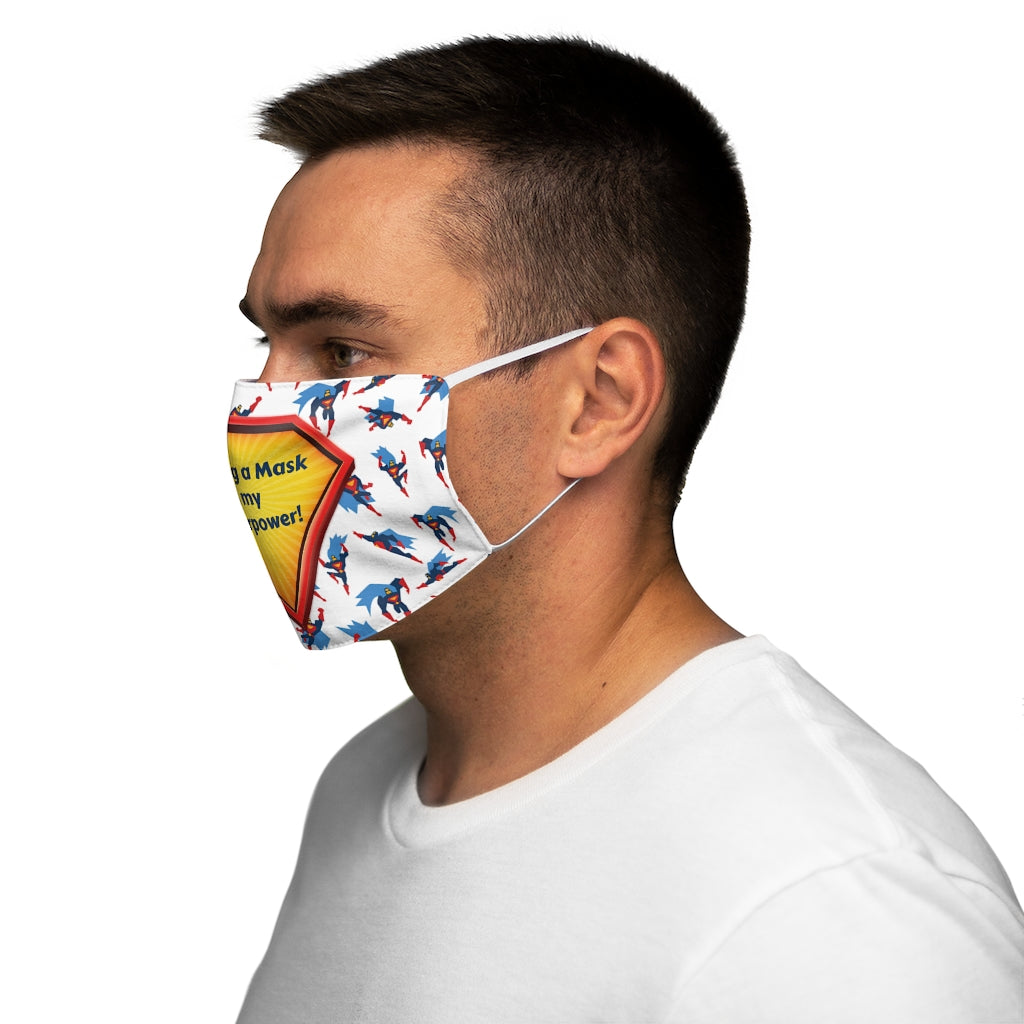 Masque facial en polyester/coton Superpower Snug-Fit